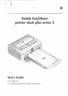 Kodak EasyShare Camera Dock Series 3 manual. Camera Instructions.